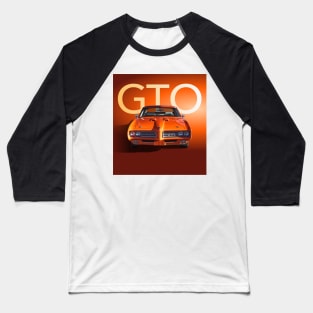 1969 Orange GTO Baseball T-Shirt